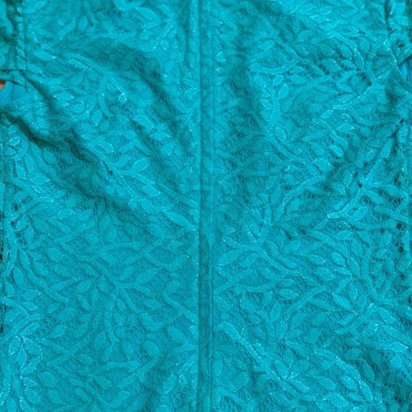 Lilly Pulitzer Erica Seafoam Metallic Lace Dress - Picture 6 of 7